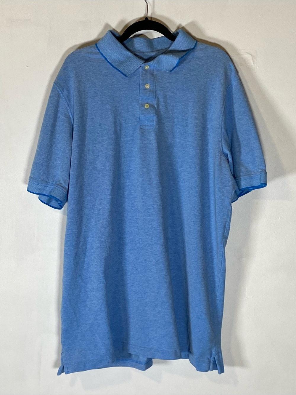 Foundry Supply Co Blue Polo Shirt 2XLT Tall Preppy Casual Golf Dadcore